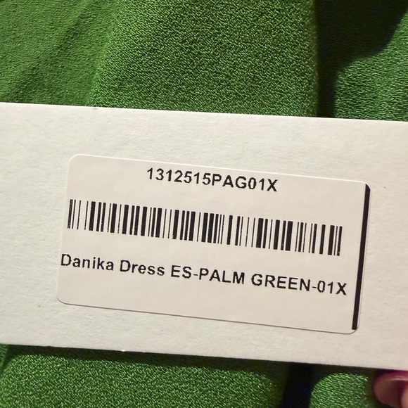 NWT Reformation Danika Dress Palm Green - Size 1x - Picture 7 of 9